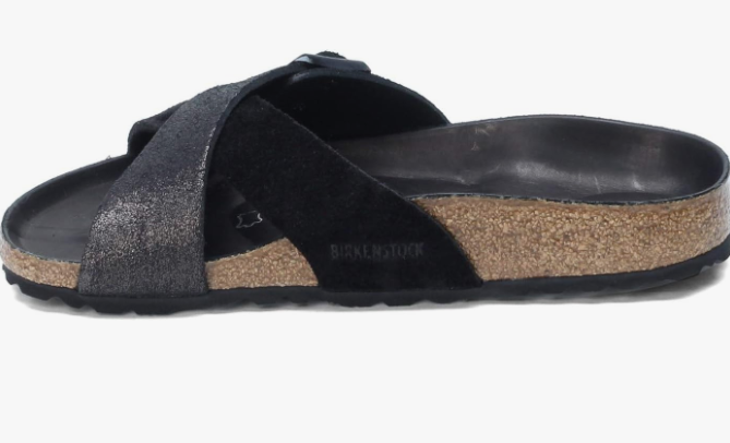 Birkenstock Siena Exquisite Suede Leather Allover Black Narrow