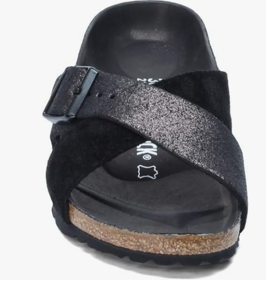 Birkenstock Siena Exquisite Suede Leather Allover Black Narrow