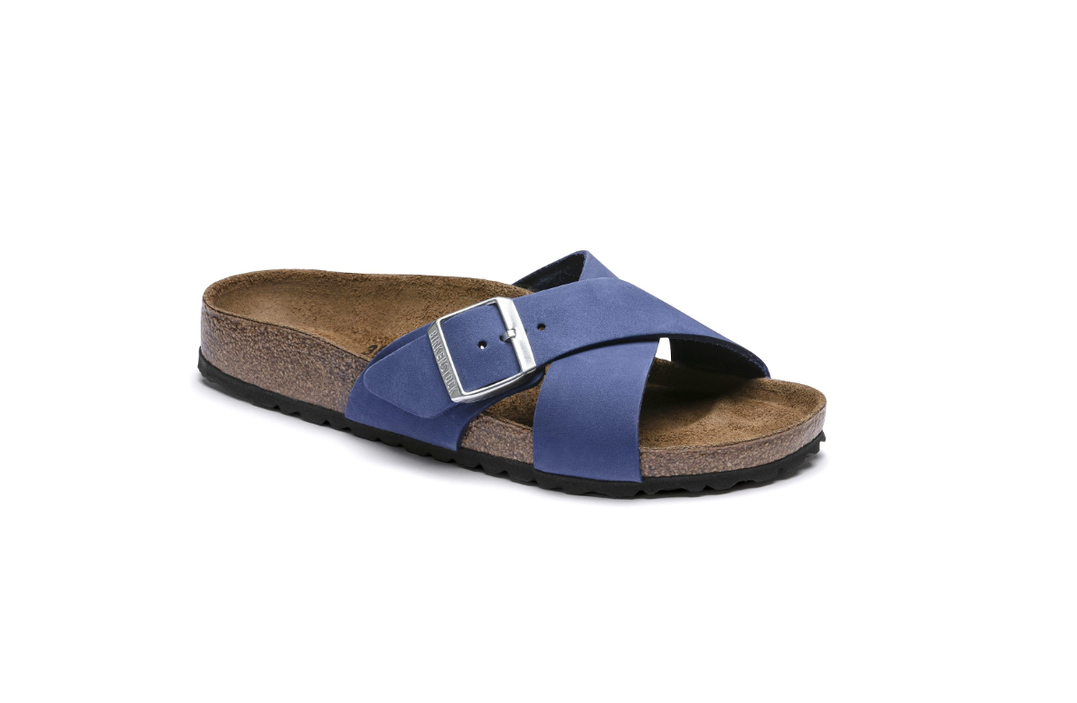 Birkenstock Siena Nubuck Leather Azure Blue Narrow