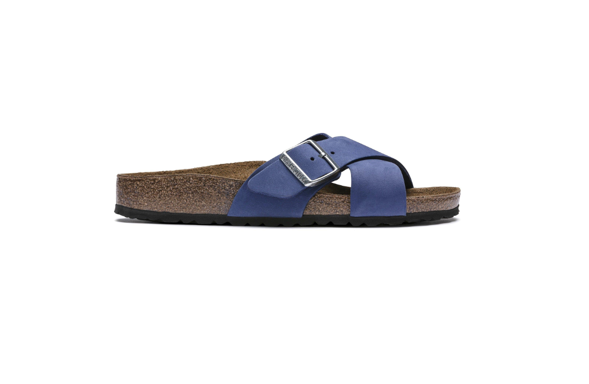 Birkenstock Siena Nubuck Leather Azure Blue Narrow