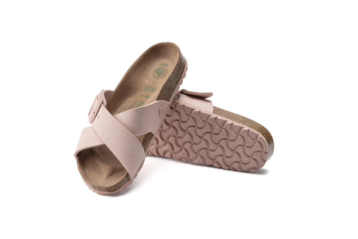 Birkenstock Siena Vegan Textile Soft Pink Sandals Narrow