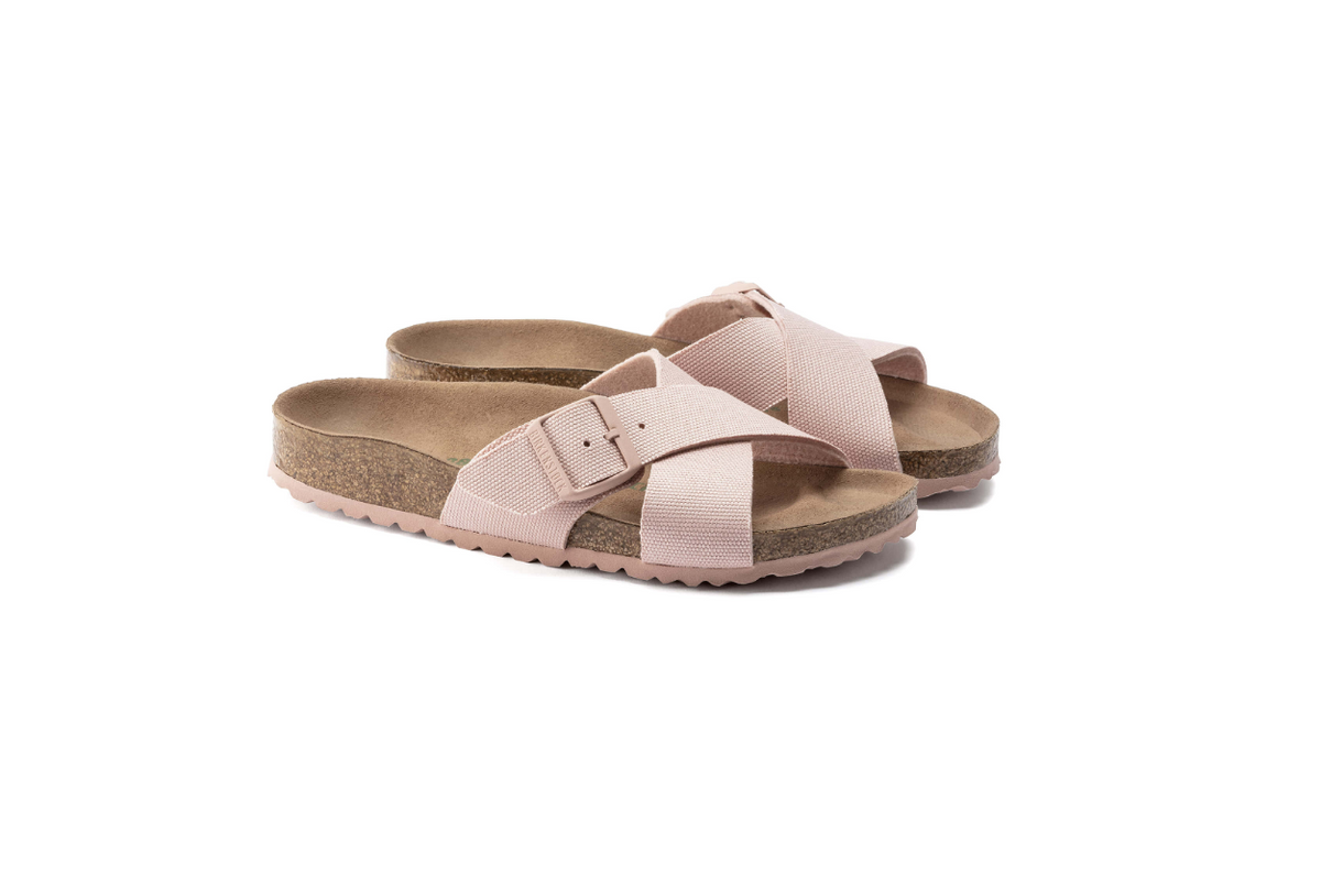Birkenstock Siena Vegan Textile Soft Pink Sandals Narrow
