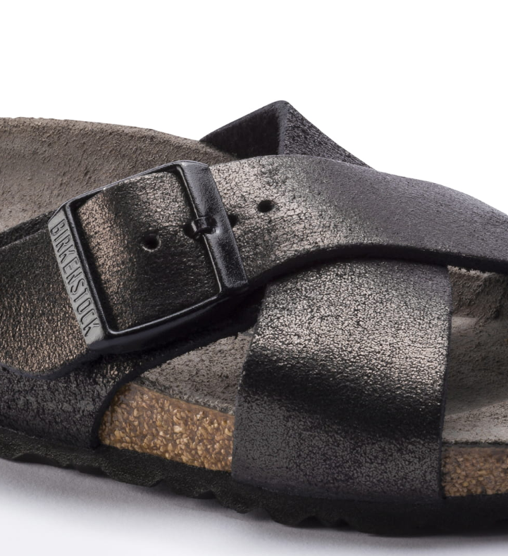 Birkenstock Siena Washed Metallic Antique Black Regular