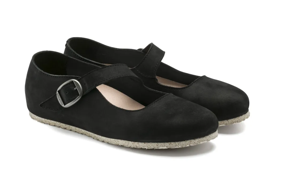 Birkenstock Tracy Nubuck Leather Black Narrow