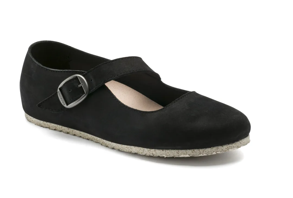 Birkenstock Tracy Nubuck Leather Black Narrow