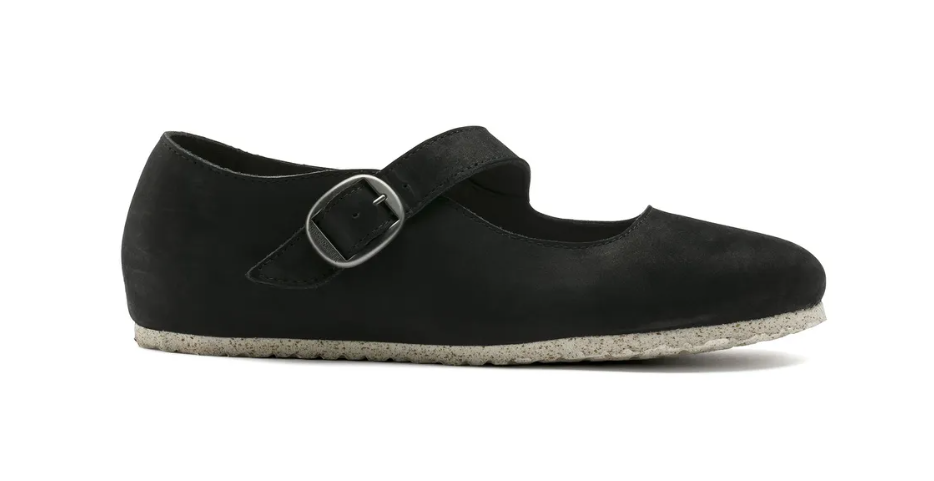 Birkenstock Tracy Nubuck Leather Black Narrow