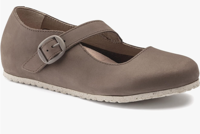 Birkenstock Tracy Nubuck Leather Gray Taupe Regular