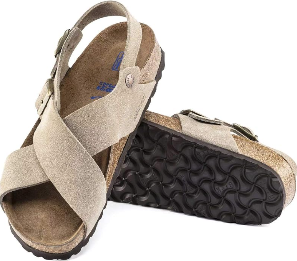 Birkenstock Tulum Soft Footbed Suede Leather Nubuck Taupe Narrow