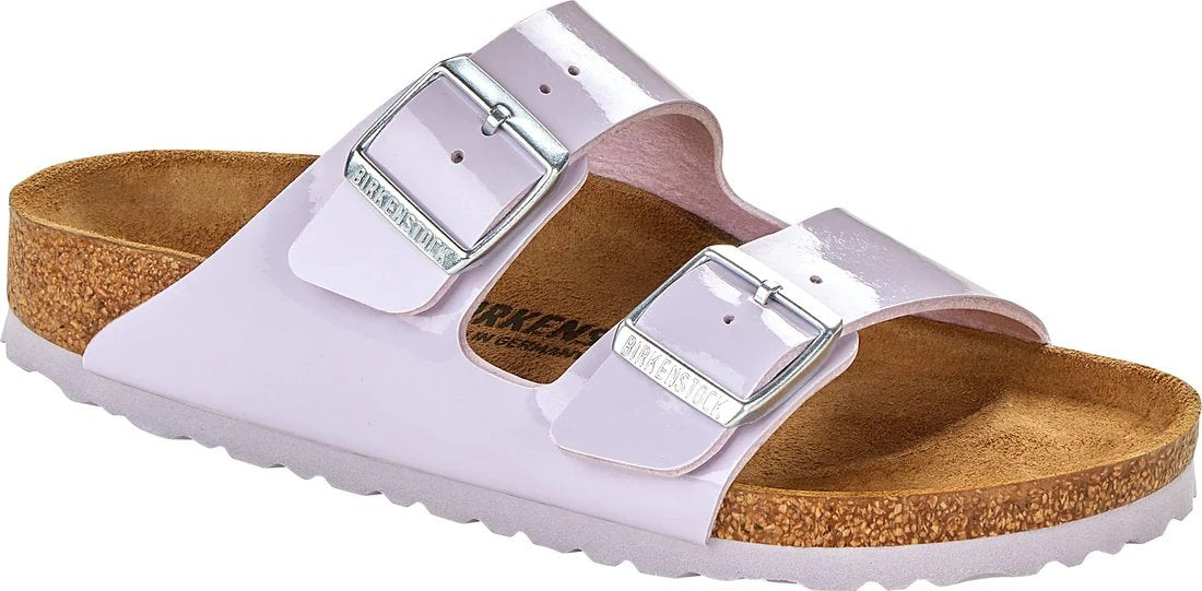 Birkenstock Arizona Patent Birko-Flor Sandals - Purple Fog - Regular