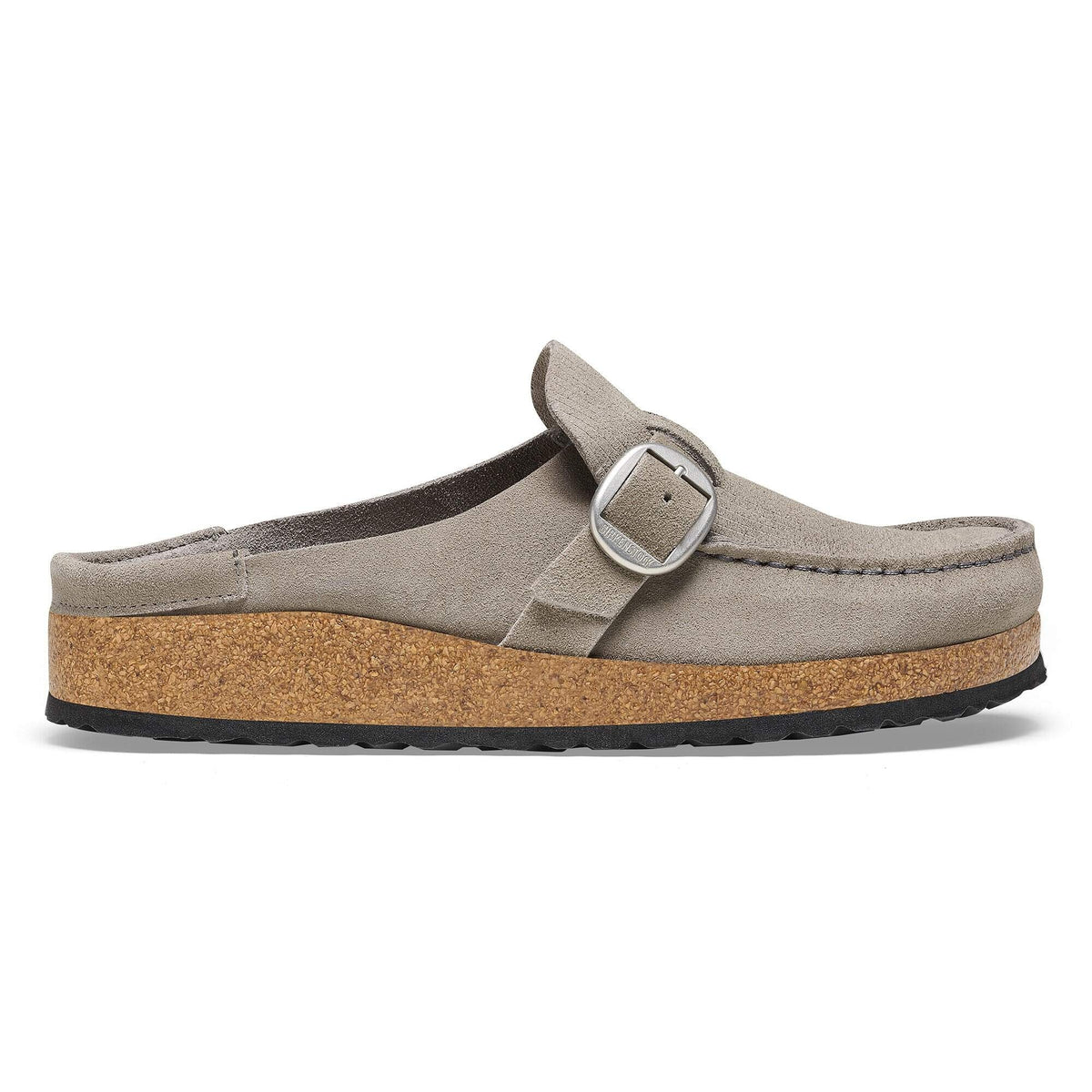 Birkenstock Buckley Suede Leather Clogs - Corduroy Stone Coin - Narrow