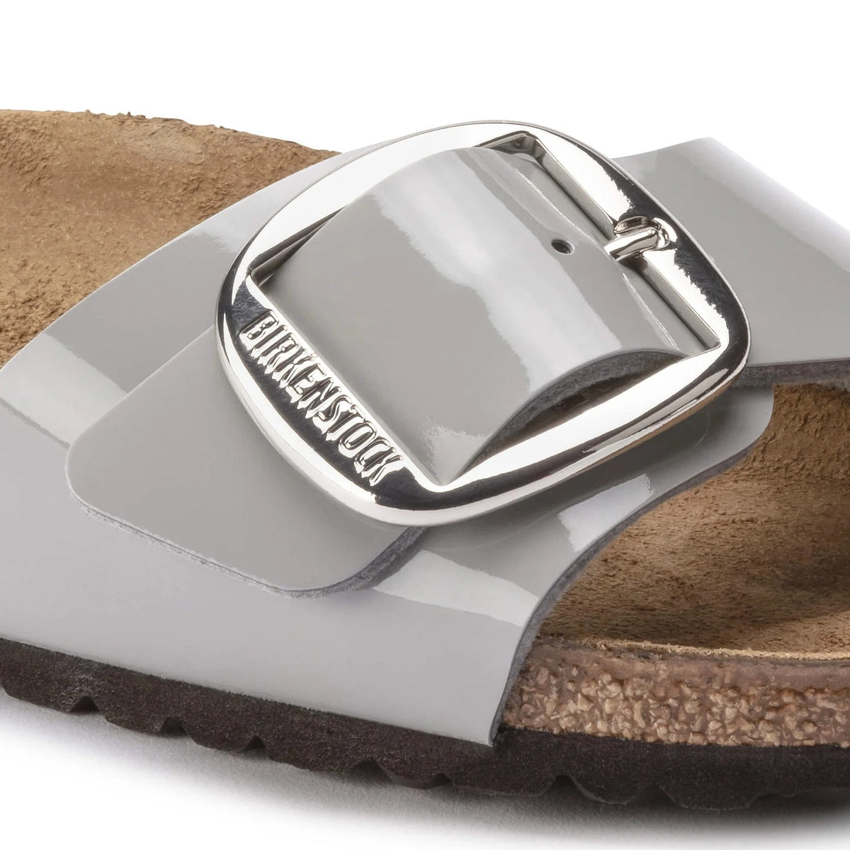 Birkenstock Madrid Big Buckle Birko-Flor Sandals - Patent Alloy - 1021337 - Narrow