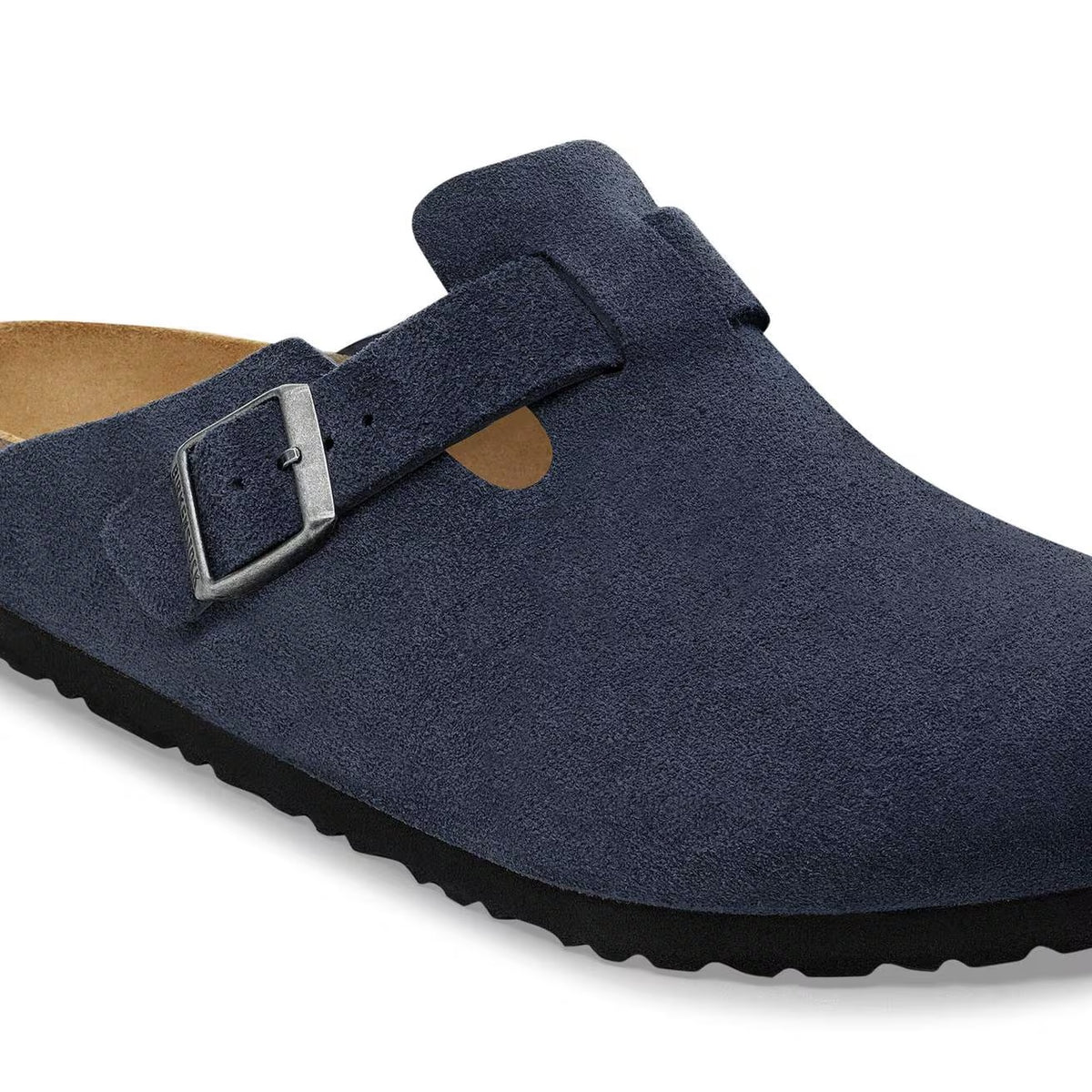 Birkenstock Boston Suede Leather Clogs - New Navy - 1030902 - Narrow