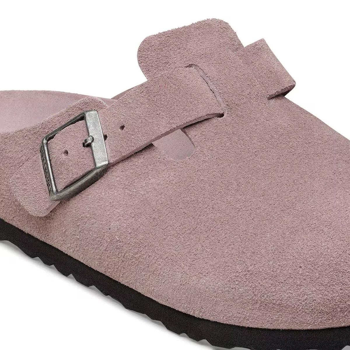Birkenstock Boston Soft Footbed Suede Leather Clogs - Faded Purple - 1031624 - Regular
