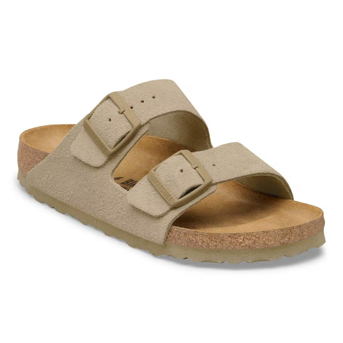 Birkenstock Arizona Suede Leather Sandals - Faded Khaki - 1031998 - Regular