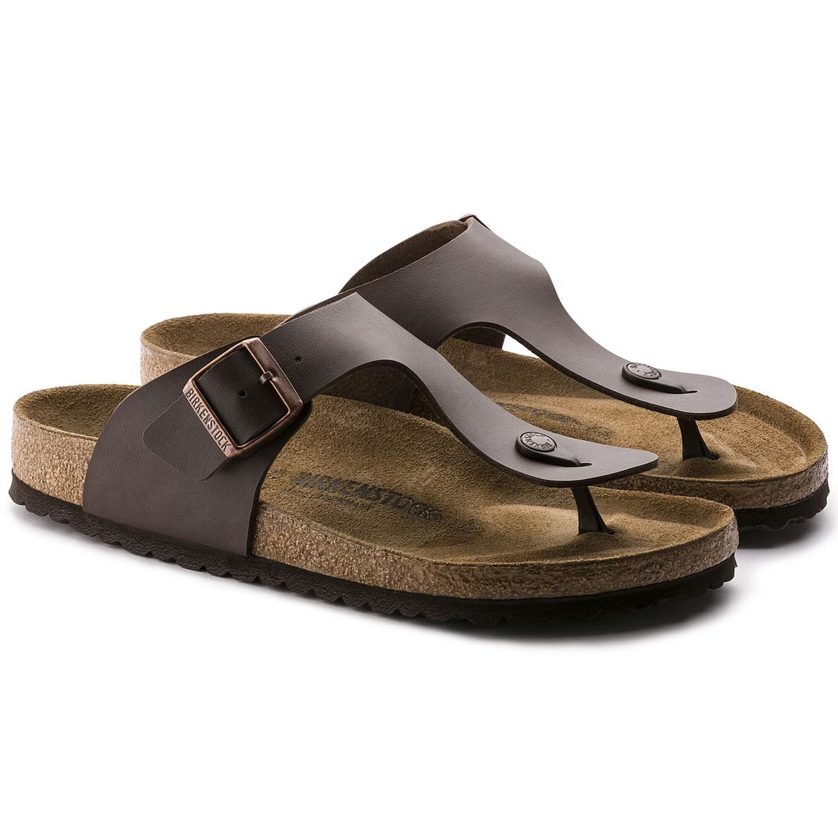 Birkenstock Ramses Birko-Flor Sandals - Dark Brown - 44701 - Regular