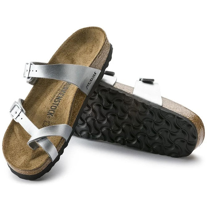 Birkenstock Mayari Birko-Flor Sandals - Silver - 71081 - Regular