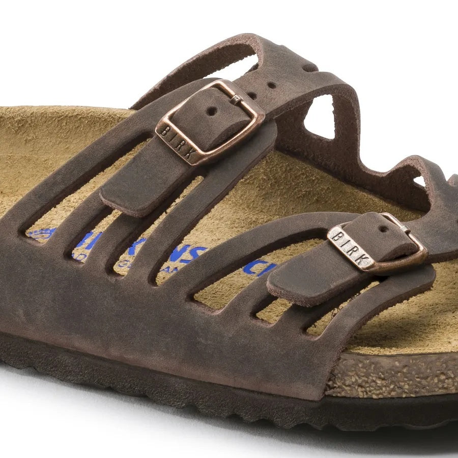 Birkenstock Granada Soft Footbed Oiled Leather Sandals - Habana - 92651 - Regular