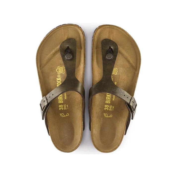 Birkenstock Gizeh Birko-Flor Sandals - Golden Brown - 143941 - Regular