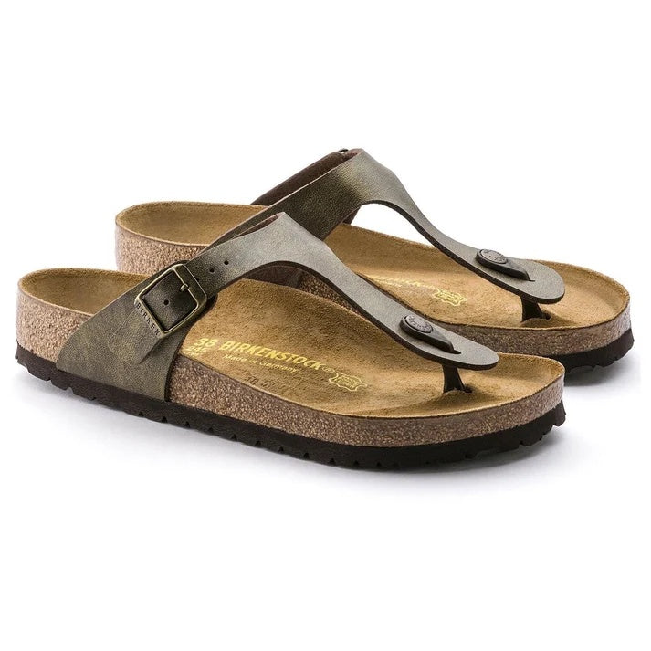 Birkenstock Gizeh Birko-Flor Sandals - Golden Brown - 143941 - Regular