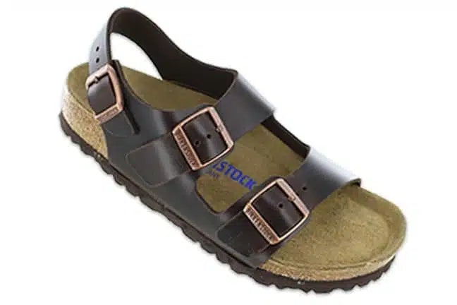 Birkenstock Milano Soft Footbed Smooth Leather Sandals - Amalfi Testa Di Moro - 234541 - Regular