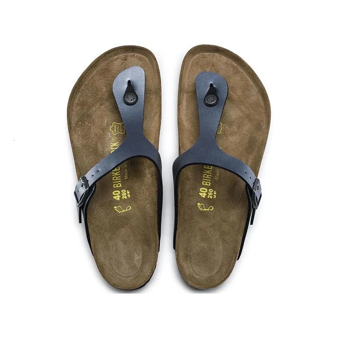 Birkenstock Gizeh Birko-Flor Sandals - Ice Pearl Onyx - 843801 - Regular