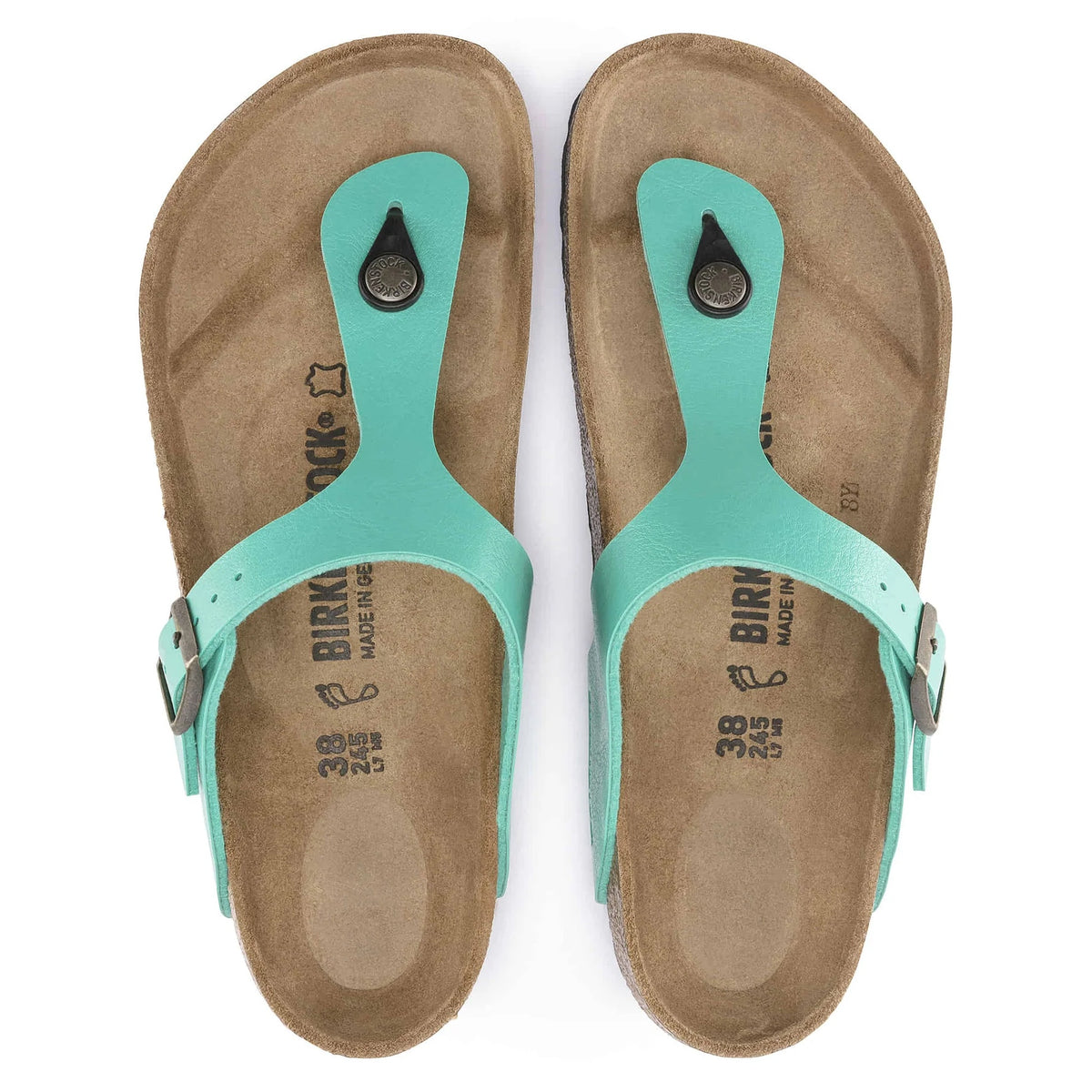 Birkenstock Gizeh Birko-Flor Sandals - Graceful Emerald - 1016147