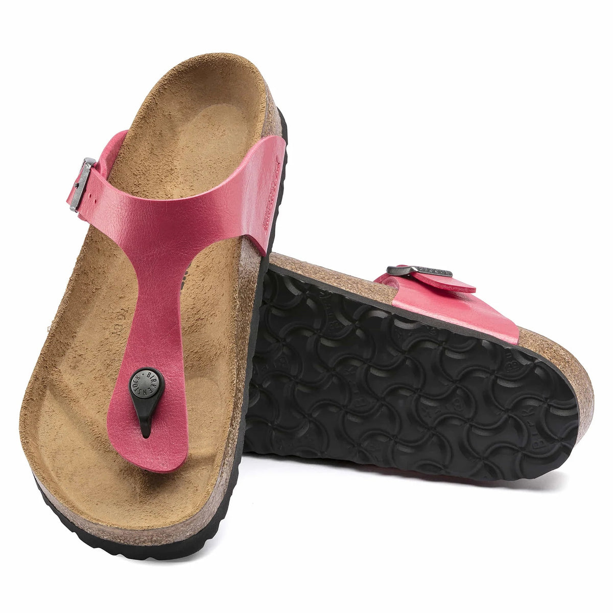 Birkenstock Gizeh Birko-Flor Sandals - Graceful Raspberry - 1016415 - Narrow