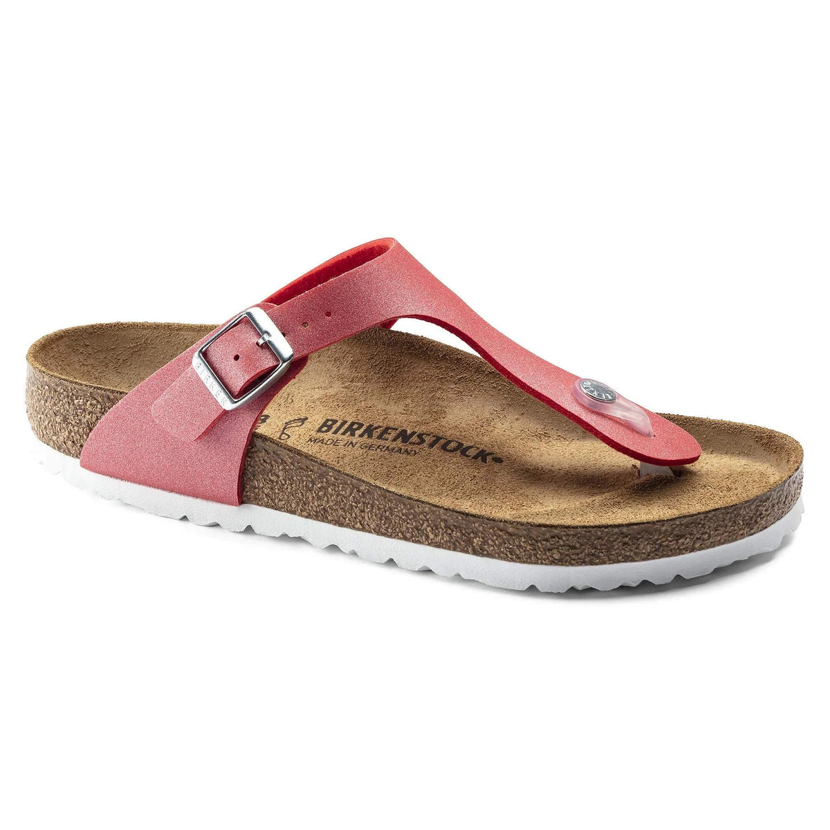Birkenstock Gizeh Birko-Flor Sandals - Icy Metallic Poppy - 1019349 - Regular