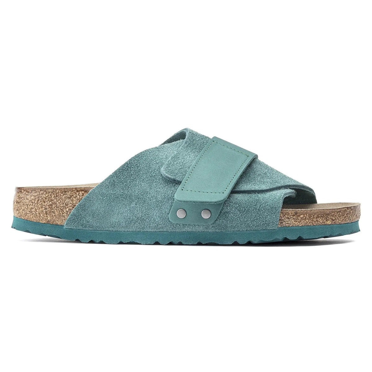Birkenstock Kyoto Nubuck Suede Leather Sandals - Dark Teal - 1020760 - Narrow