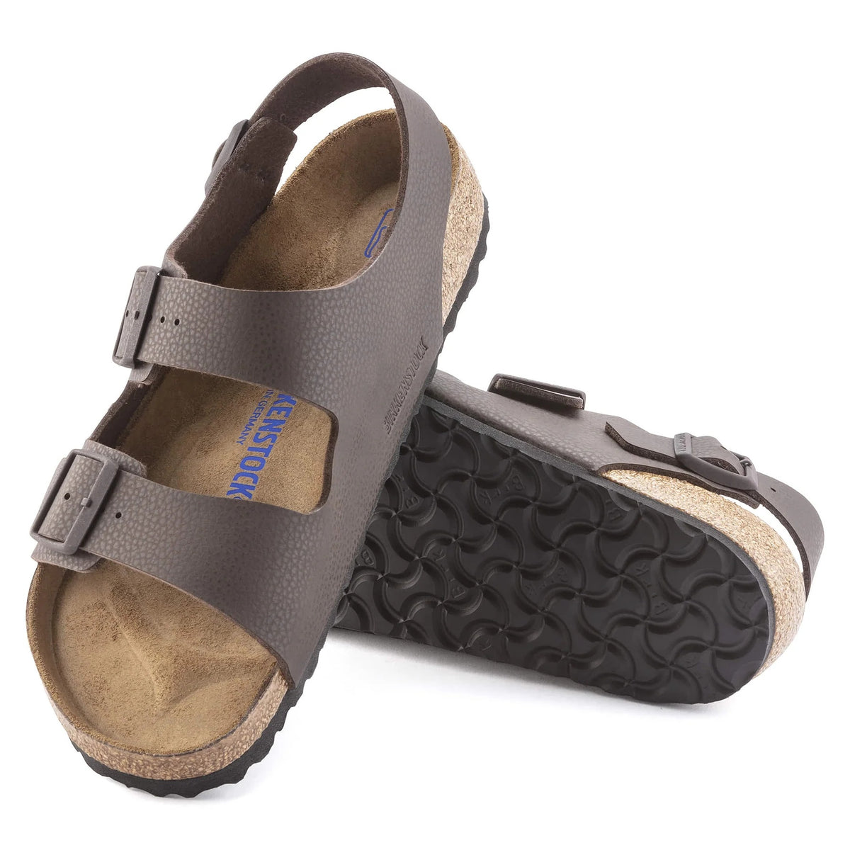 Birkenstock Milano Soft Footbed Birko-Flor Sandals - Chocolate - 1023136 - Regular