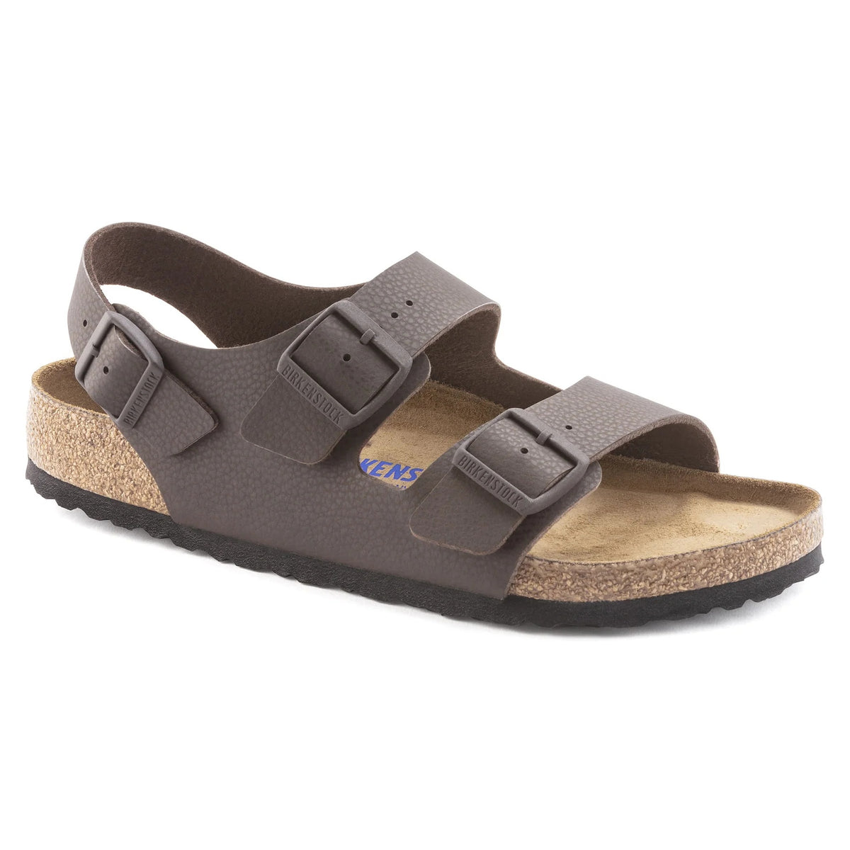 Birkenstock Milano Soft Footbed Birko-Flor Sandals - Chocolate - 1023136 - Regular