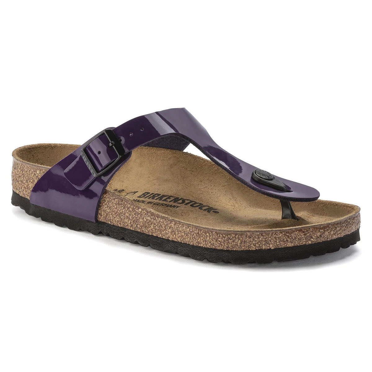 Birkenstock Gizeh Birko-Flor Sandals - Patent Plum Purple - 1023235 - Regular
