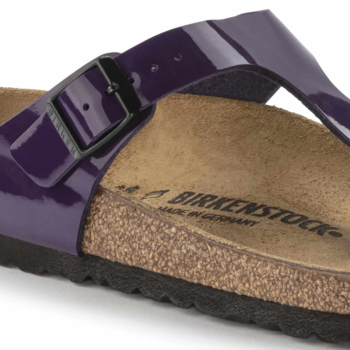 Birkenstock Gizeh Birko-Flor Sandals - Patent Plum Purple - 1023235 - Regular