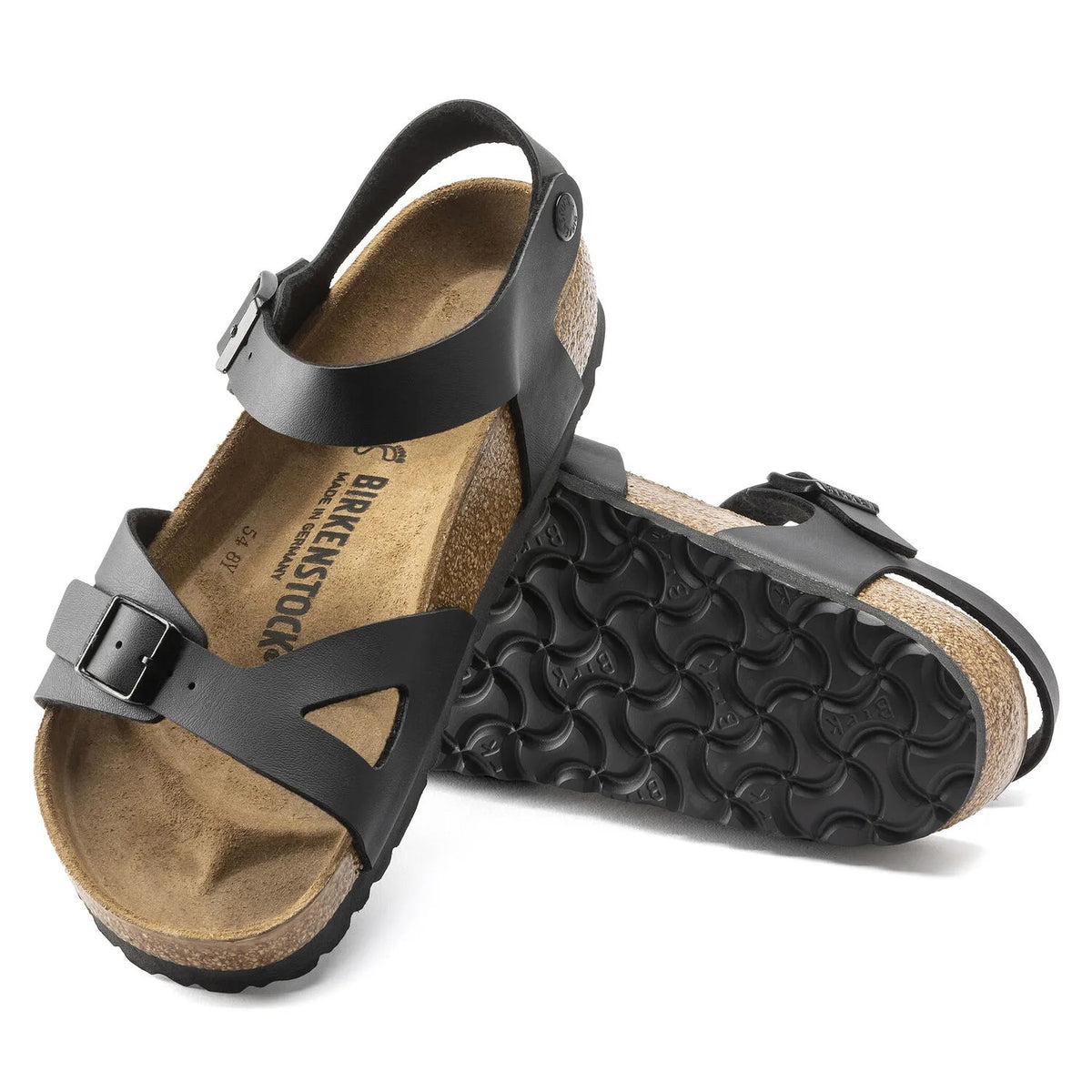 Birkenstock Rio Birko-Flor Sandals - Black - 31793 - Narrow