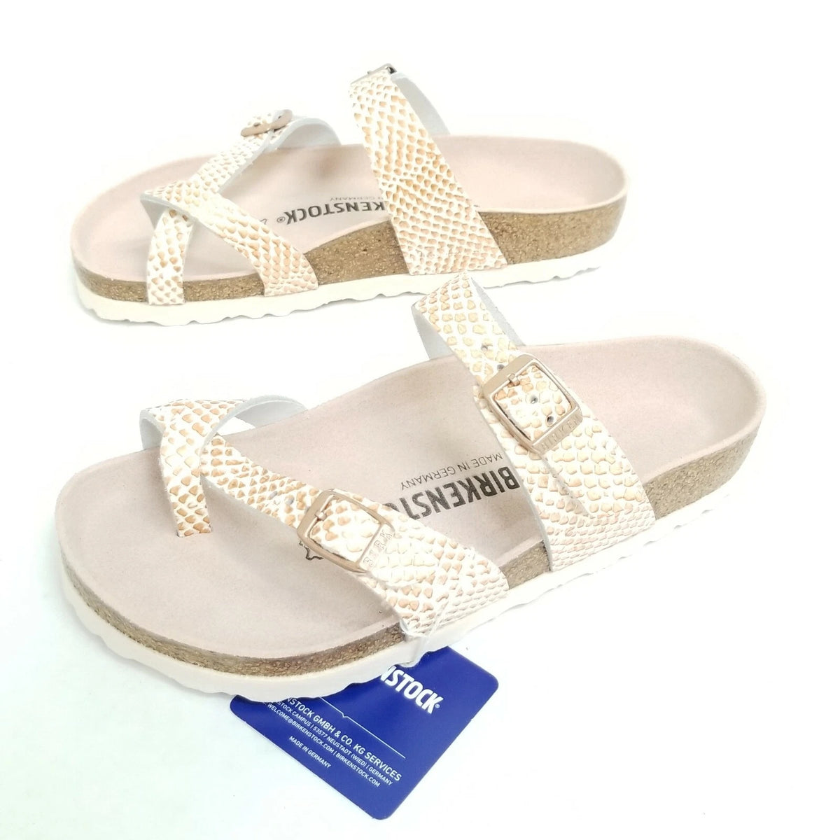 Birkenstock Mayari Nubuck Leather Sandals - Emb Mermaid Cream - 1012867 - Regular