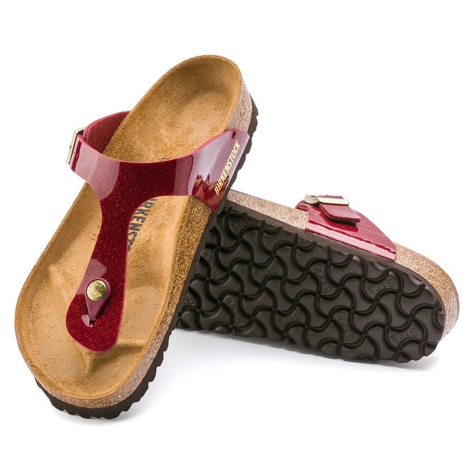 Birkenstock Gizeh Birko-Flor Sandals - Magic Snake Bordeaux - 1013630 - Regular