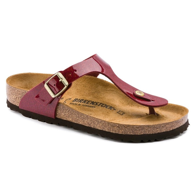 Birkenstock Gizeh Birko-Flor Sandals - Magic Snake Bordeaux - 1013630 - Regular