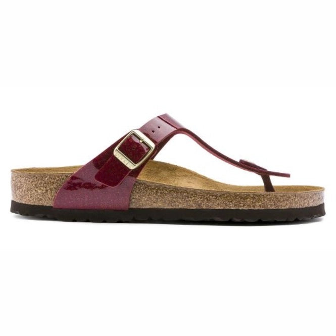 Birkenstock Gizeh Birko-Flor Sandals - Magic Snake Bordeaux - 1013630 - Regular