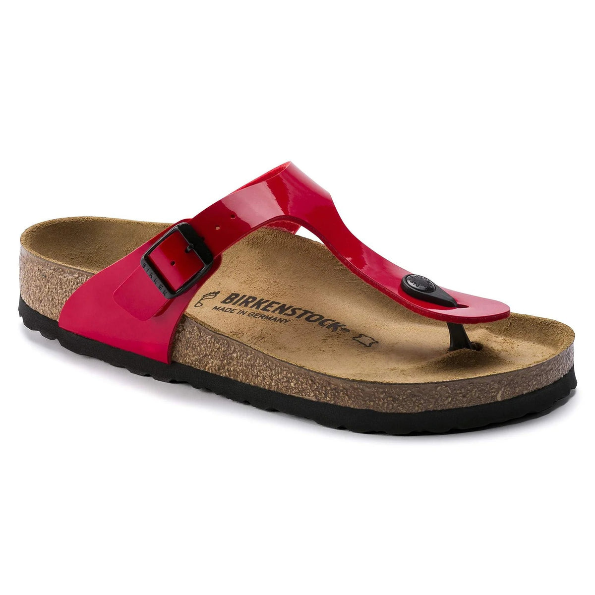Birkenstock Gizeh Birko-Flor Sandals - Patent Cherry - 1014310 - Regular