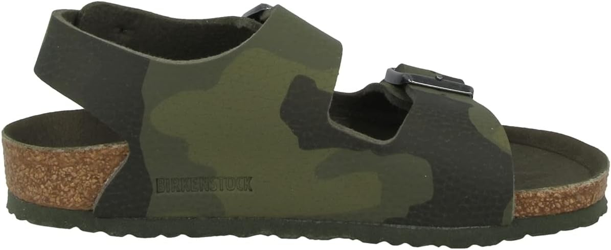 Birkenstock Milano Kinder Birko-Flor Sandals - Desert Soil Camouflage Green - 1014590 - Narrow
