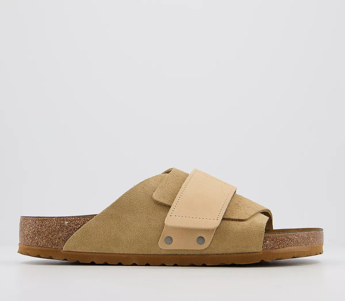 Birkenstock Kyoto Nubuck Suede Leather Sandals - Sand - 1015736 - Regular