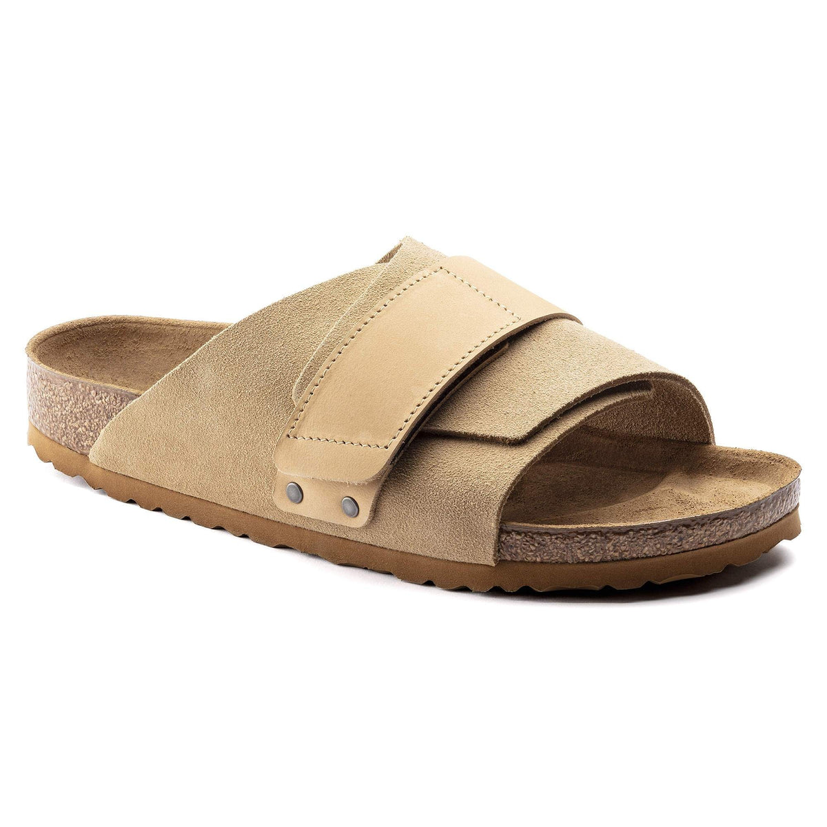Birkenstock Kyoto Nubuck Suede Leather Sandals - Sand - 1015737 - Narrow