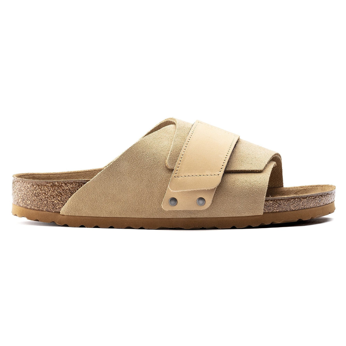 Birkenstock Kyoto Nubuck Suede Leather Sandals - Sand - 1015737 - Narrow