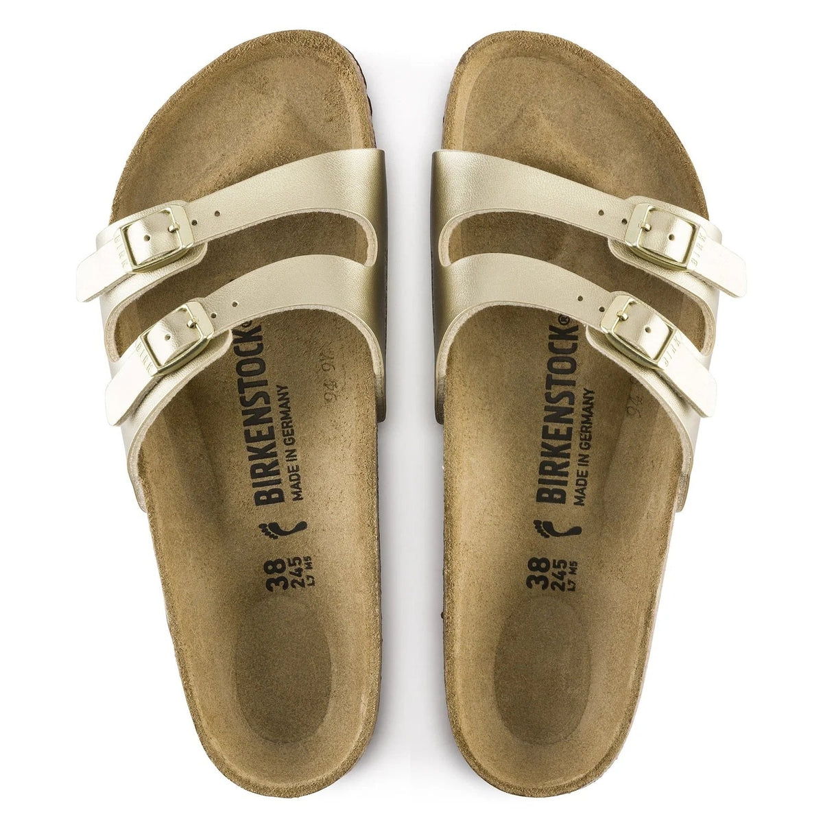 Birkenstock Ibiza Birko-Flor Sandals - Gold - 1016105 - Narrow