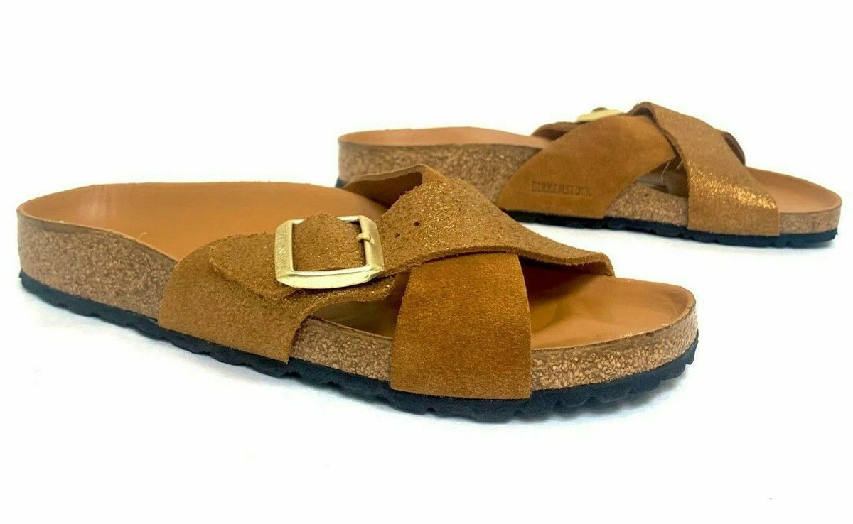 Birkenstock Siena Suede Leather Sandals - Allover Mink - 1016941 - Narrow