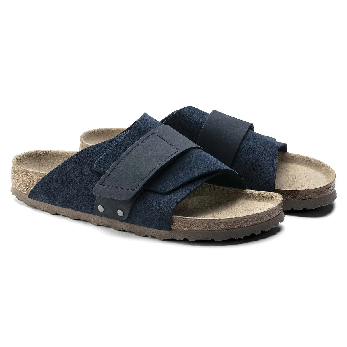 Birkenstock Kyoto Suede Leather Sandals - Navy - 1017487 - Regular