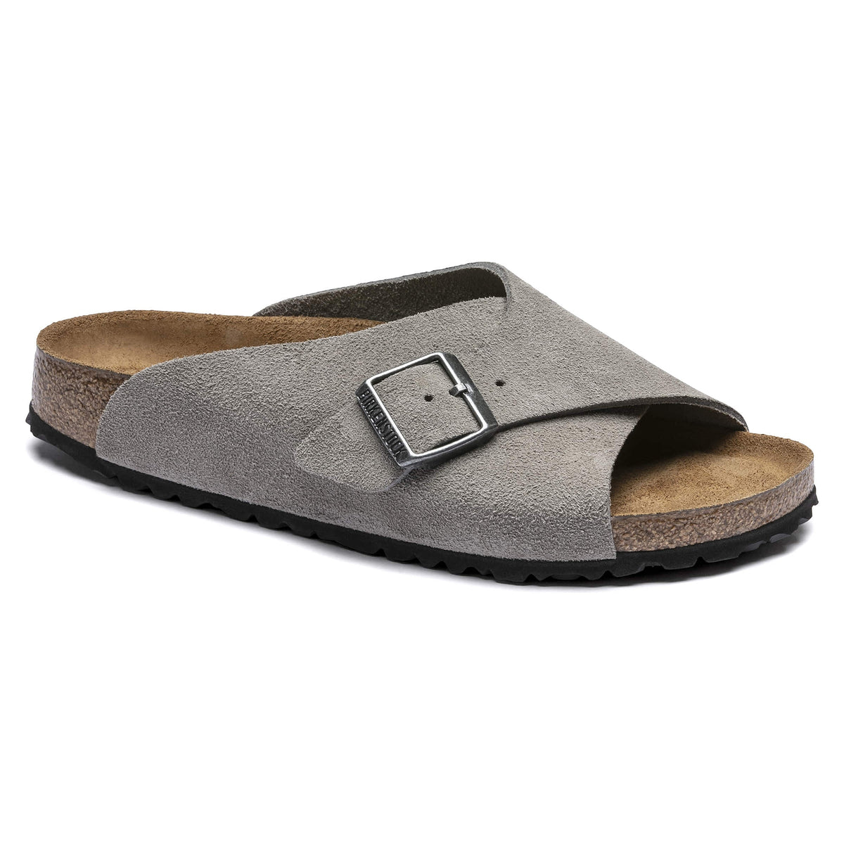 Birkenstock Arosa Soft Footbed Suede Leather Sandals - Stone Coin - 1017945 - Narrow