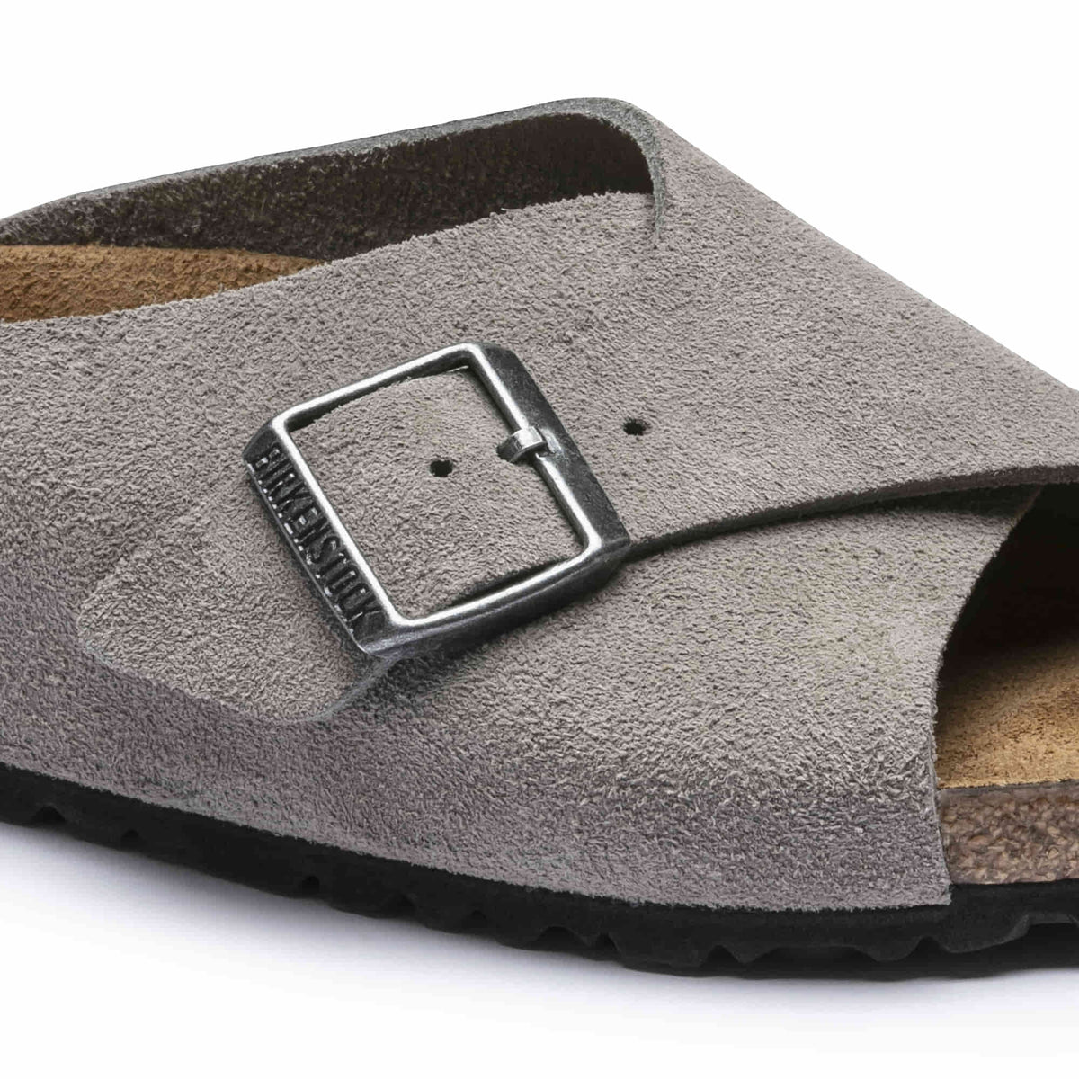 Birkenstock Arosa Soft Footbed Suede Leather Sandals - Stone Coin - 1017945 - Narrow