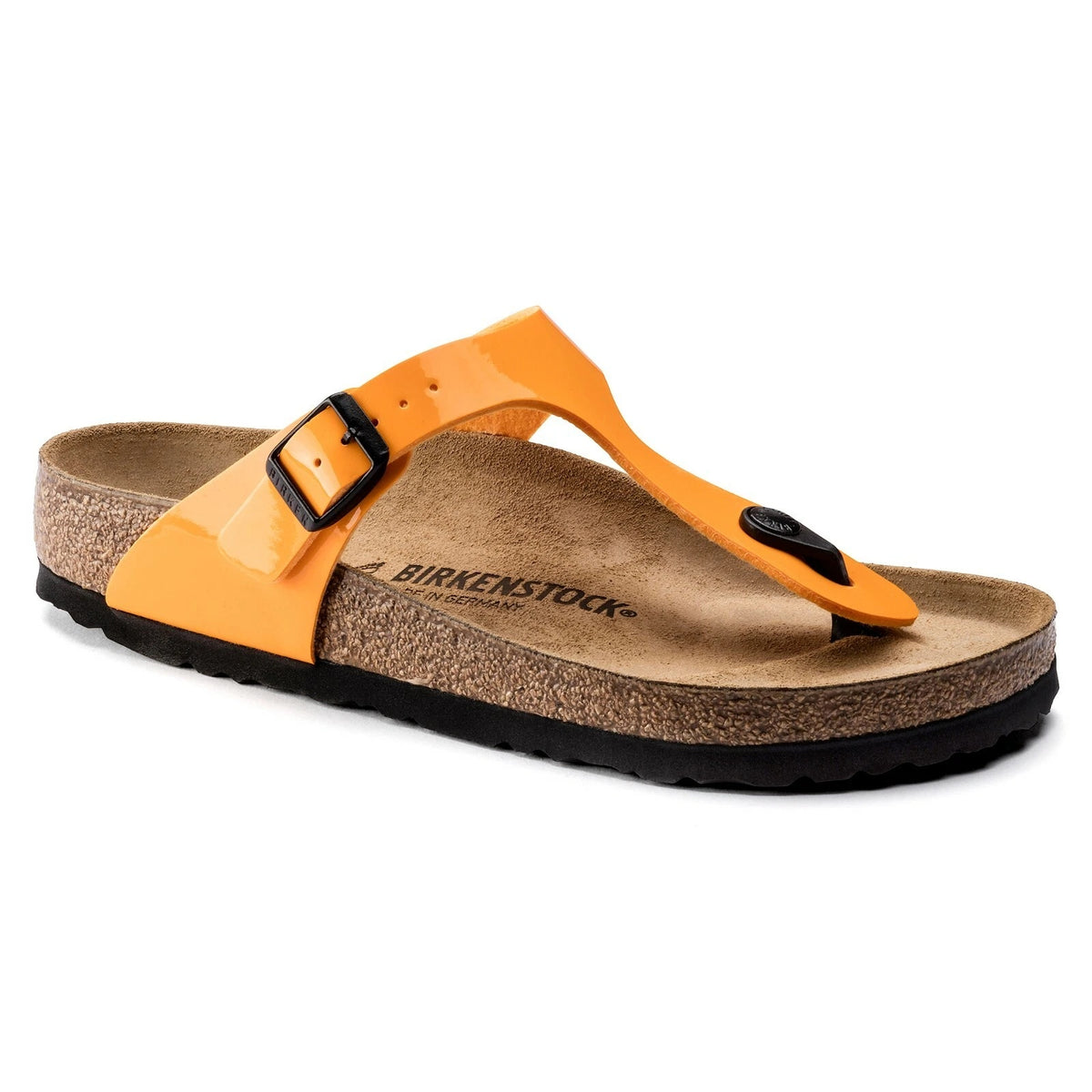 Birkenstock Gizeh Birko-Flor Sandals - Patent Marygold - 1017598 - Regular