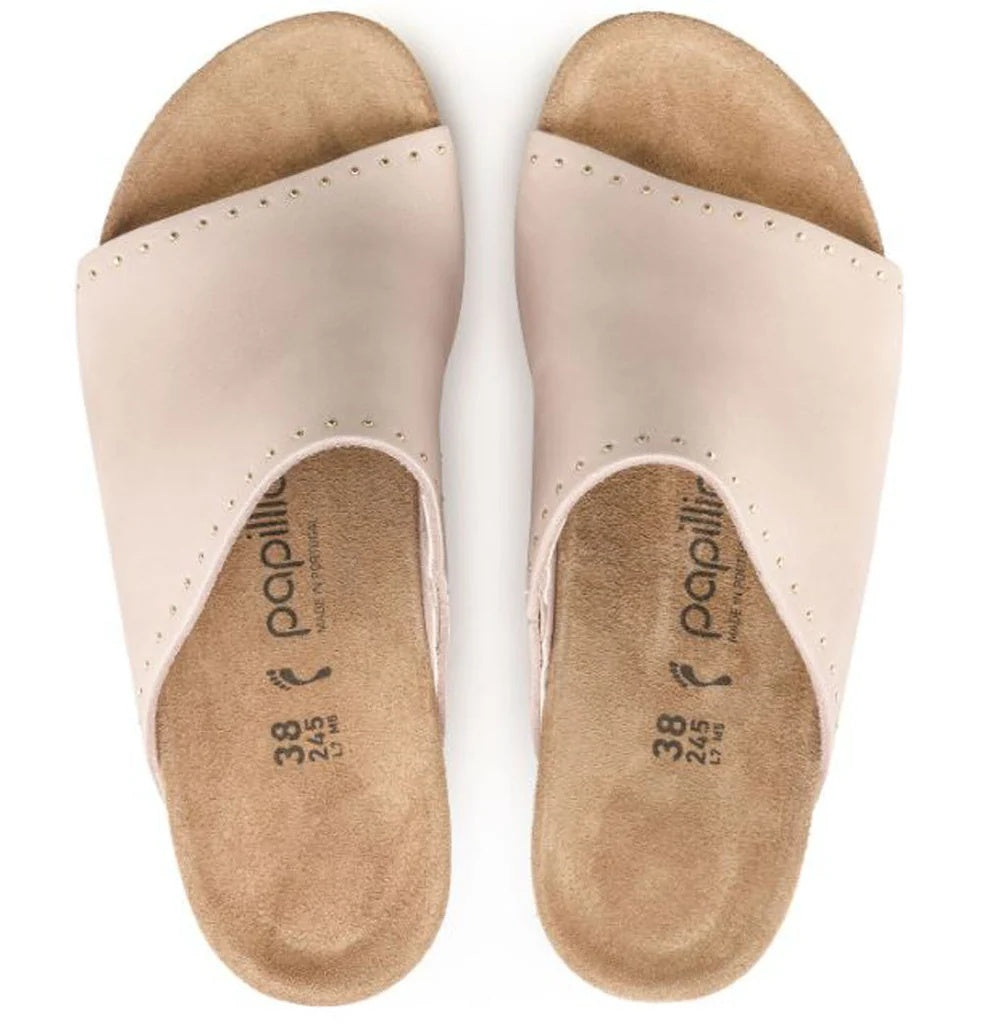 Birkenstock Namica Rivets Nubuck Leather Sandals - Soft Pink - 1018441 - Narrow